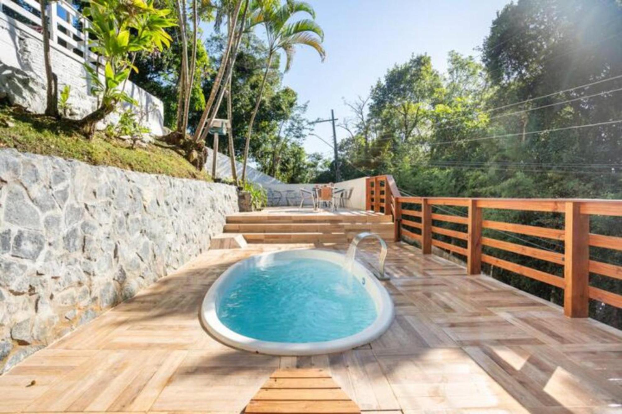 Gray House - Com Piscina Pertinho Do Mar! Villa Palhoca Exterior photo
